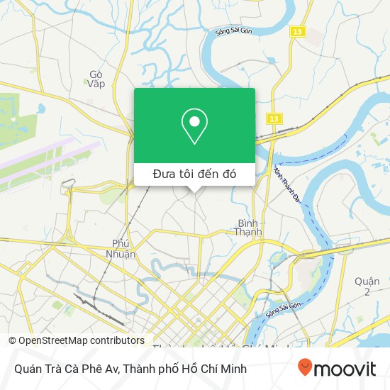 Bản đồ Quán Trà Cà Phê Av, ĐƯỜNG Phan Văn Trị Quận Bình Thạnh, Thành Phố Hồ Chí Minh