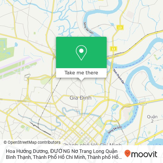 Bản đồ Hoa Hướng Dương, ĐƯỜNG Nơ Trang Long Quận Bình Thạnh, Thành Phố Hồ Chí Minh