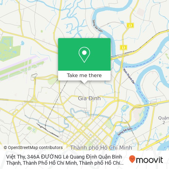 Bản đồ Việt Thy, 346A ĐƯỜNG Lê Quang Định Quận Bình Thạnh, Thành Phố Hồ Chí Minh