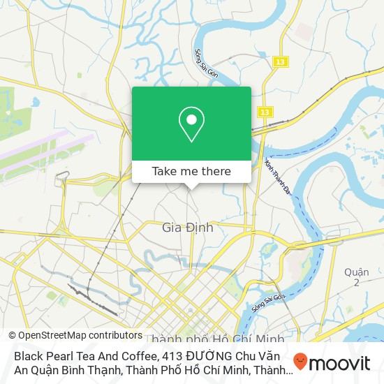 Bản đồ Black Pearl Tea And Coffee, 413 ĐƯỜNG Chu Văn An Quận Bình Thạnh, Thành Phố Hồ Chí Minh