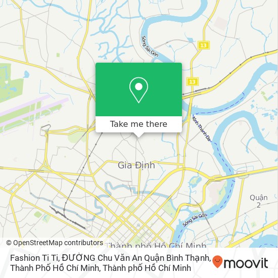 Bản đồ Fashion Ti Ti, ĐƯỜNG Chu Văn An Quận Bình Thạnh, Thành Phố Hồ Chí Minh