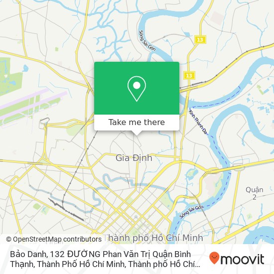 Bản đồ Bảo Danh, 132 ĐƯỜNG Phan Văn Trị Quận Bình Thạnh, Thành Phố Hồ Chí Minh