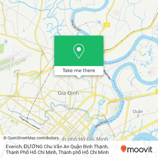 Bản đồ Everich, ĐƯỜNG Chu Văn An Quận Bình Thạnh, Thành Phố Hồ Chí Minh