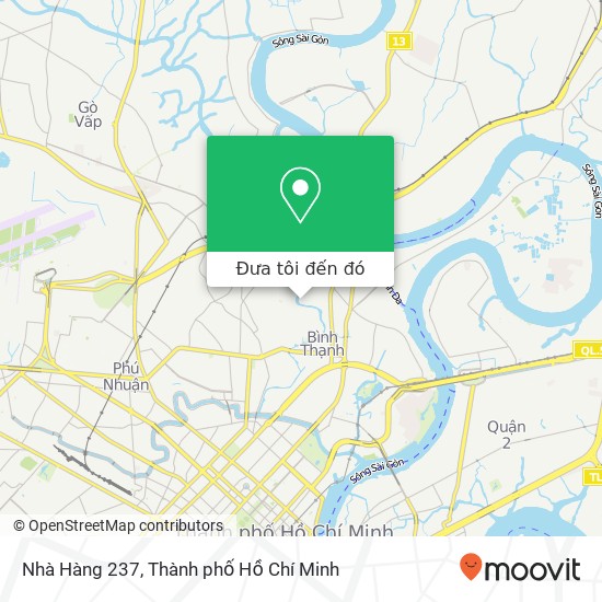Bản đồ Nhà Hàng 237, ĐƯỜNG Chu Văn An Quận Bình Thạnh, Thành Phố Hồ Chí Minh