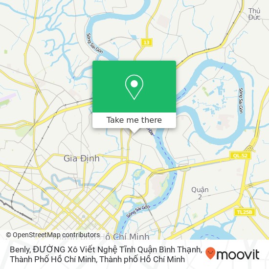 Bản đồ Benly, ĐƯỜNG Xô Viết Nghệ Tĩnh Quận Bình Thạnh, Thành Phố Hồ Chí Minh