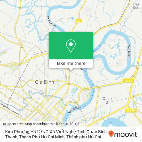 Bản đồ Kim Phượng, ĐƯỜNG Xô Viết Nghệ Tĩnh Quận Bình Thạnh, Thành Phố Hồ Chí Minh
