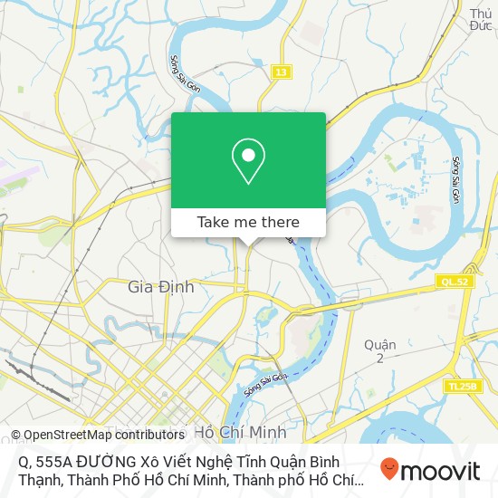 Bản đồ Q, 555A ĐƯỜNG Xô Viết Nghệ Tĩnh Quận Bình Thạnh, Thành Phố Hồ Chí Minh