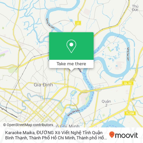 Bản đồ Karaoke Maika, ĐƯỜNG Xô Viết Nghệ Tĩnh Quận Bình Thạnh, Thành Phố Hồ Chí Minh