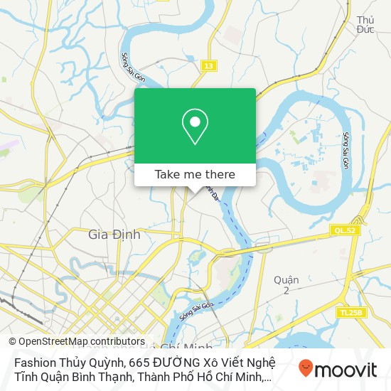Bản đồ Fashion Thủy Quỳnh, 665 ĐƯỜNG Xô Viết Nghệ Tĩnh Quận Bình Thạnh, Thành Phố Hồ Chí Minh