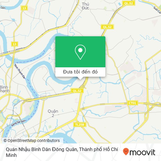 Bản đồ Quán Nhậu Bình Dân Đông Quân, Đoàn Hữu Trưng Quận 2, Thành Phố Hồ Chí Minh