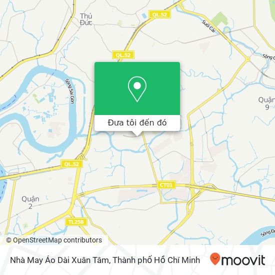 Bản đồ Nhà May Áo Dài Xuân Tâm, 96 ĐƯỜNG 12 Quận 9, Thành Phố Hồ Chí Minh