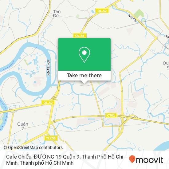 Bản đồ Cafe Chiểu, ĐƯỜNG 19 Quận 9, Thành Phố Hồ Chí Minh