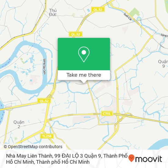 Bản đồ Nhà May Liên Thành, 99 ĐẠI LỘ 3 Quận 9, Thành Phố Hồ Chí Minh