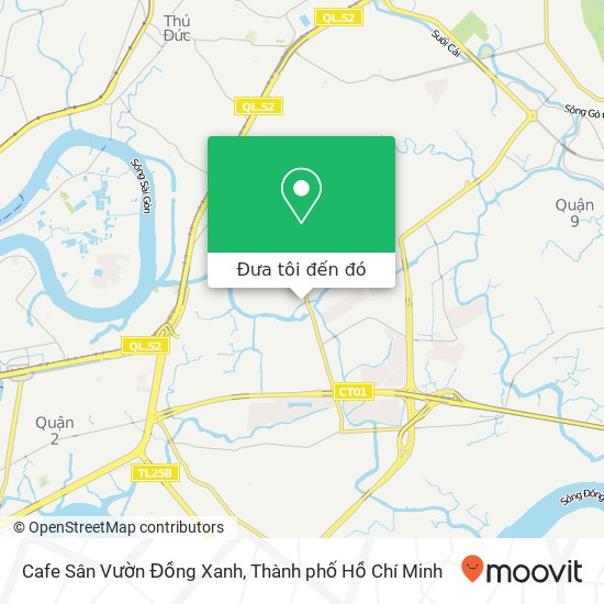 Bản đồ Cafe Sân Vườn Đồng Xanh, Quận 9, Thành Phố Hồ Chí Minh
