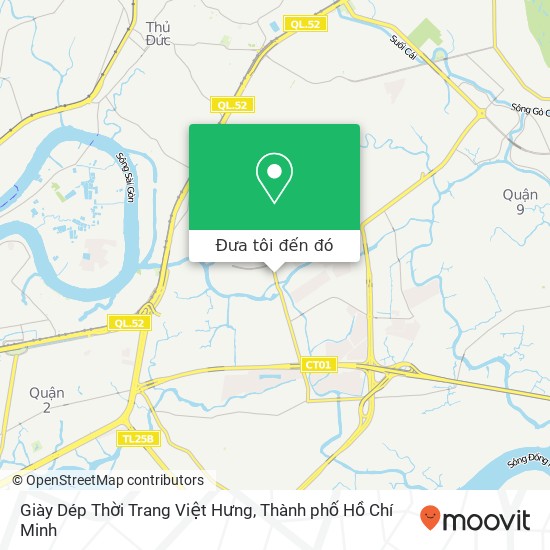 Bản đồ Giày Dép Thời Trang Việt Hưng, ĐƯỜNG Đỗ Xuân Hợp Quận 9, Thành Phố Hồ Chí Minh