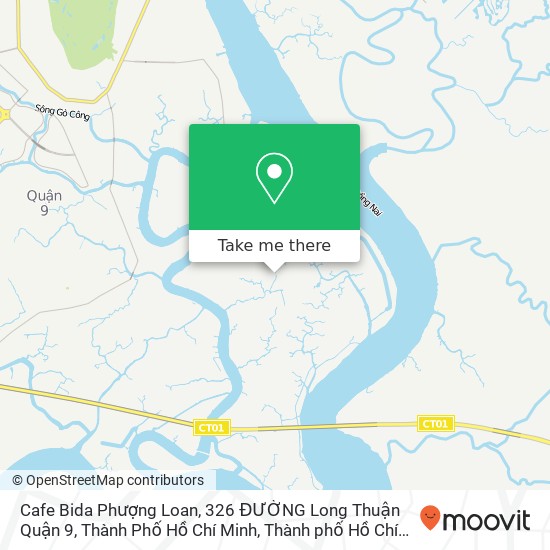 Bản đồ Cafe Bida Phượng Loan, 326 ĐƯỜNG Long Thuận Quận 9, Thành Phố Hồ Chí Minh