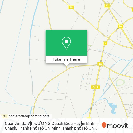 Bản đồ Quán Ăn Gà Vịt, ĐƯỜNG Quách Điêu Huyện Bình Chánh, Thành Phố Hồ Chí Minh
