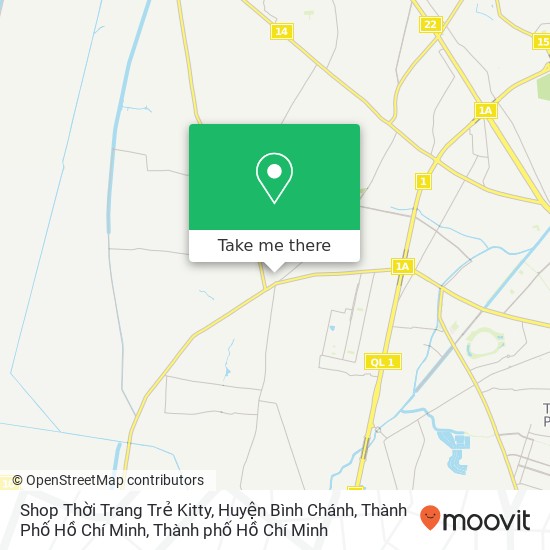 Bản đồ Shop Thời Trang Trẻ Kitty, Huyện Bình Chánh, Thành Phố Hồ Chí Minh