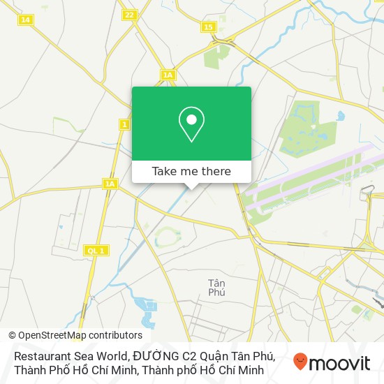 Bản đồ Restaurant Sea World, ĐƯỜNG C2 Quận Tân Phú, Thành Phố Hồ Chí Minh