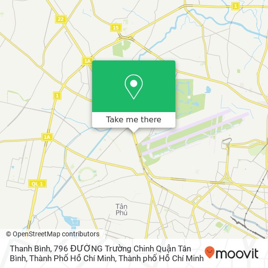 Bản đồ Thanh Bình, 796 ĐƯỜNG Trường Chinh Quận Tân Bình, Thành Phố Hồ Chí Minh