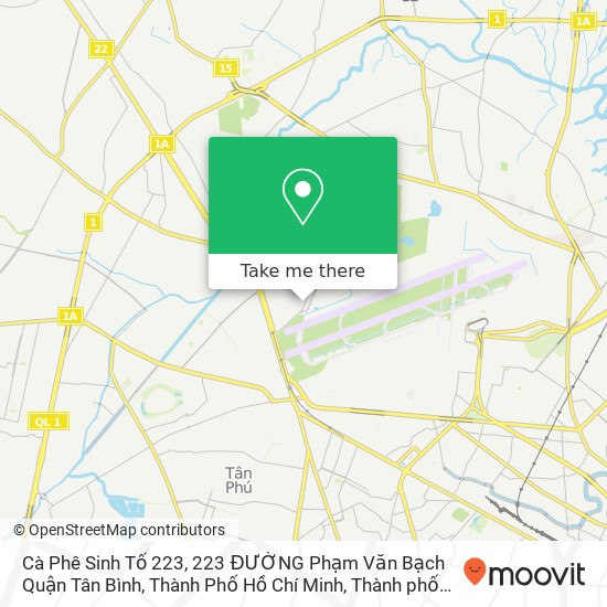 Bản đồ Cà Phê Sinh Tố 223, 223 ĐƯỜNG Phạm Văn Bạch Quận Tân Bình, Thành Phố Hồ Chí Minh