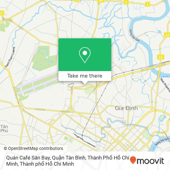 Bản đồ Quán Café Sân Bay, Quận Tân Bình, Thành Phố Hồ Chí Minh