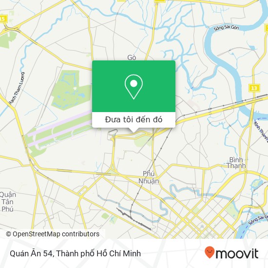 Bản đồ Quán Ăn 54, 54 ĐƯỜNG Bạch Đằng Quận Tân Bình, Thành Phố Hồ Chí Minh