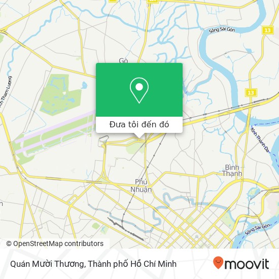 Bản đồ Quán Mười Thương, ĐƯỜNG Nguyễn Thái Sơn Quận Gò Vấp, Thành Phố Hồ Chí Minh