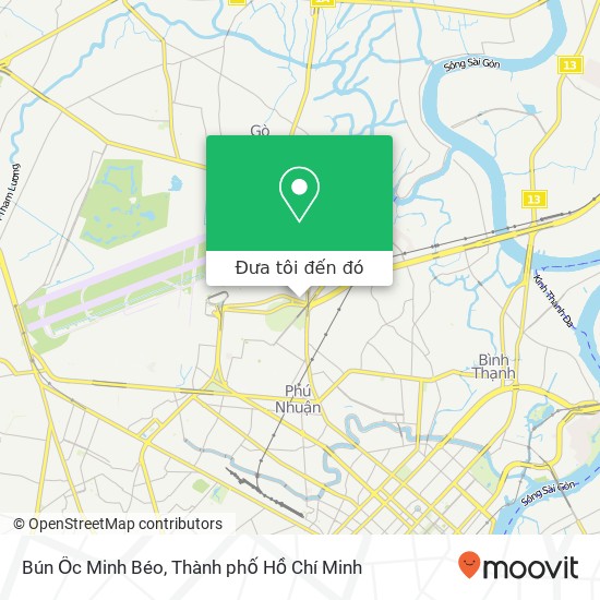 Bản đồ Bún Ốc Minh Béo, ĐƯỜNG Nguyễn Thái Sơn Quận Gò Vấp, Thành Phố Hồ Chí Minh