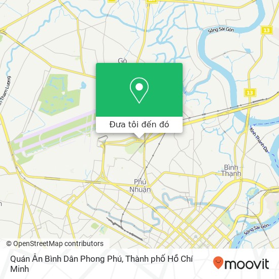 Bản đồ Quán Ăn Bình Dân Phong Phú, ĐƯỜNG Nguyễn Thái Sơn Quận Gò Vấp, Thành Phố Hồ Chí Minh