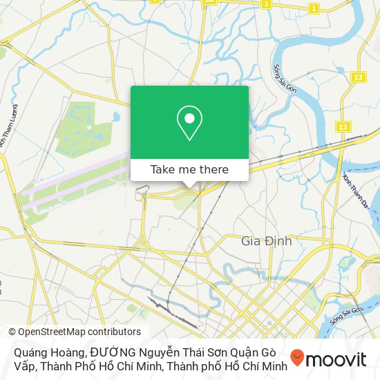 Bản đồ Quáng Hoàng, ĐƯỜNG Nguyễn Thái Sơn Quận Gò Vấp, Thành Phố Hồ Chí Minh