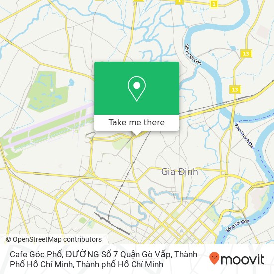 Bản đồ Cafe Góc Phố, ĐƯỜNG Số 7 Quận Gò Vấp, Thành Phố Hồ Chí Minh