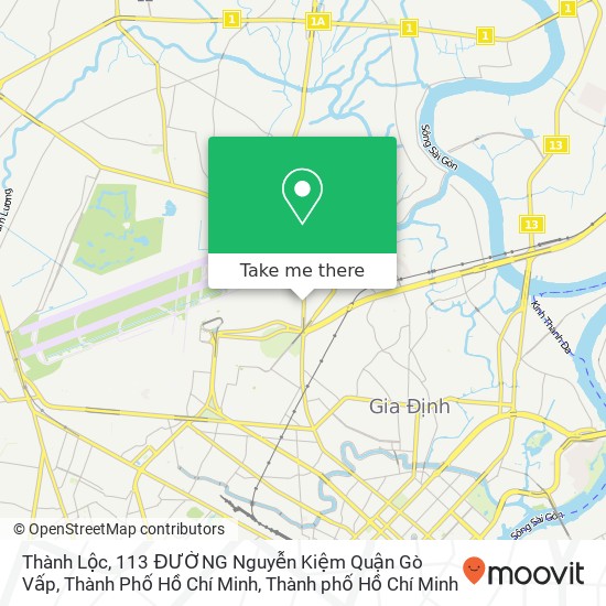 Bản đồ Thành Lộc, 113 ĐƯỜNG Nguyễn Kiệm Quận Gò Vấp, Thành Phố Hồ Chí Minh