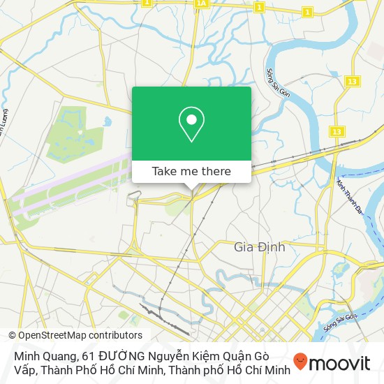 Bản đồ Minh Quang, 61 ĐƯỜNG Nguyễn Kiệm Quận Gò Vấp, Thành Phố Hồ Chí Minh