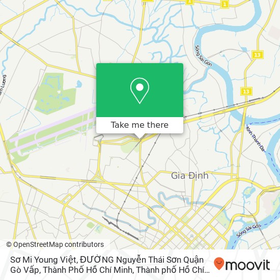 Bản đồ Sơ Mi Young Việt, ĐƯỜNG Nguyễn Thái Sơn Quận Gò Vấp, Thành Phố Hồ Chí Minh