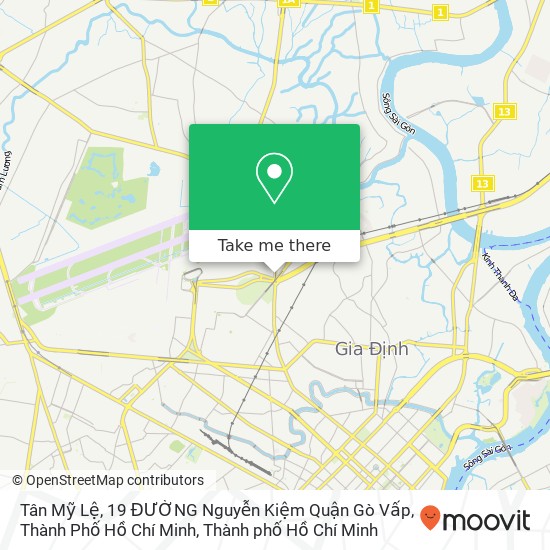 Bản đồ Tân Mỹ Lệ, 19 ĐƯỜNG Nguyễn Kiệm Quận Gò Vấp, Thành Phố Hồ Chí Minh