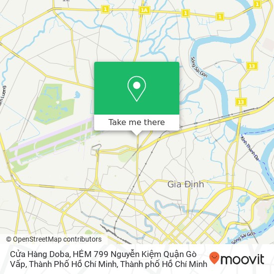 Bản đồ Cửa Hàng Doba, HẺM 799 Nguyễn Kiệm Quận Gò Vấp, Thành Phố Hồ Chí Minh