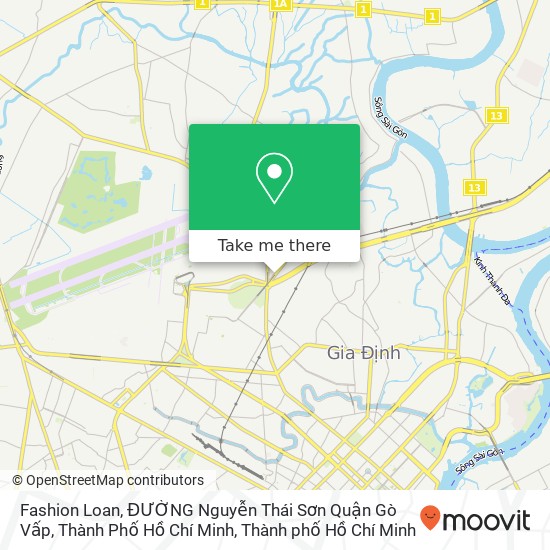 Bản đồ Fashion Loan, ĐƯỜNG Nguyễn Thái Sơn Quận Gò Vấp, Thành Phố Hồ Chí Minh