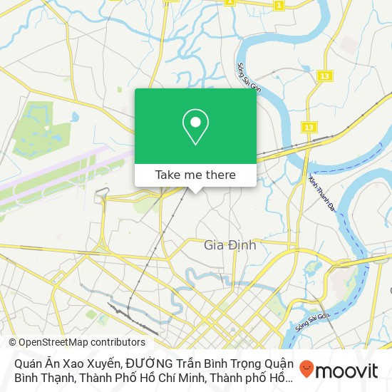 Bản đồ Quán Ăn Xao Xuyến, ĐƯỜNG Trần Bình Trọng Quận Bình Thạnh, Thành Phố Hồ Chí Minh