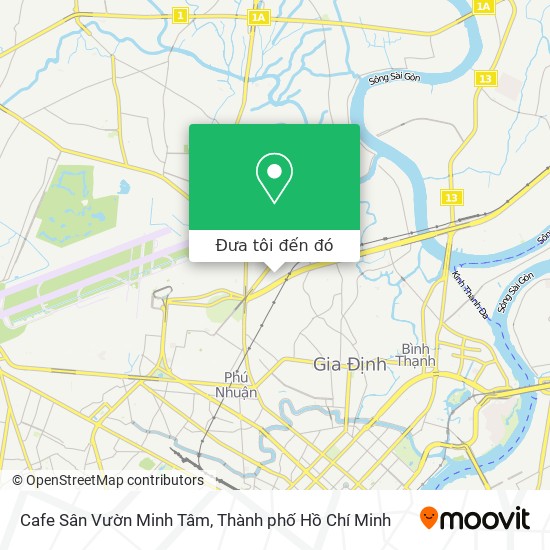 Bản đồ Cafe Sân Vườn Minh Tâm