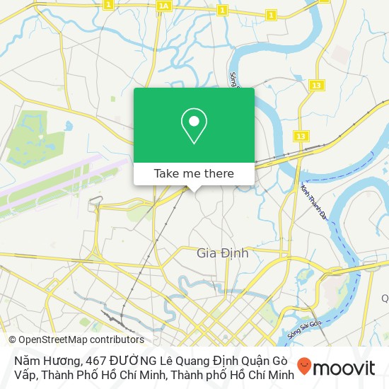Bản đồ Năm Hương, 467 ĐƯỜNG Lê Quang Định Quận Gò Vấp, Thành Phố Hồ Chí Minh