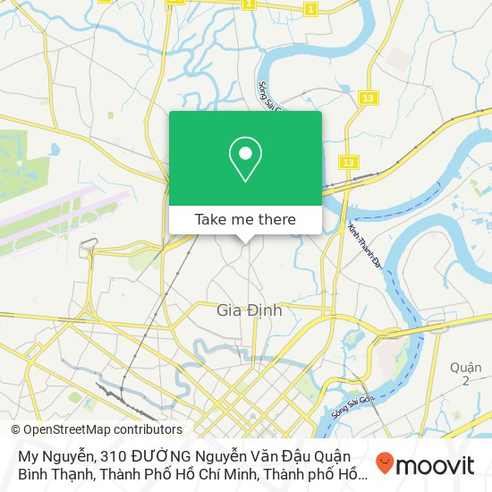 Bản đồ My Nguyễn, 310 ĐƯỜNG Nguyễn Văn Đậu Quận Bình Thạnh, Thành Phố Hồ Chí Minh