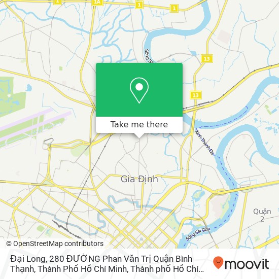Bản đồ Đại Long, 280 ĐƯỜNG Phan Văn Trị Quận Bình Thạnh, Thành Phố Hồ Chí Minh