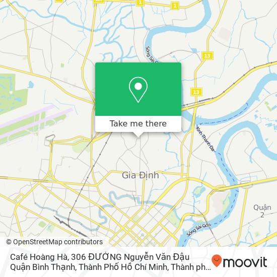 Bản đồ Café Hoàng Hà, 306 ĐƯỜNG Nguyễn Văn Đậu Quận Bình Thạnh, Thành Phố Hồ Chí Minh