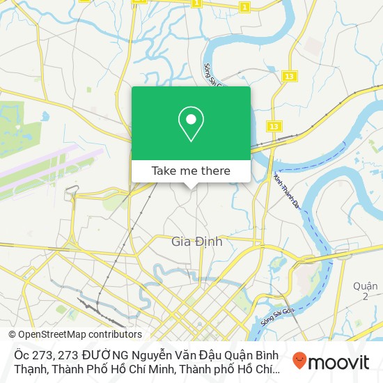 Bản đồ Ốc 273, 273 ĐƯỜNG Nguyễn Văn Đậu Quận Bình Thạnh, Thành Phố Hồ Chí Minh