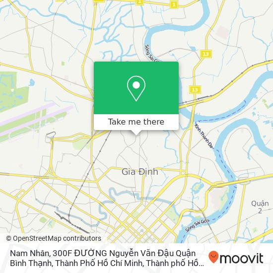 Bản đồ Nam Nhân, 300F ĐƯỜNG Nguyễn Văn Đậu Quận Bình Thạnh, Thành Phố Hồ Chí Minh