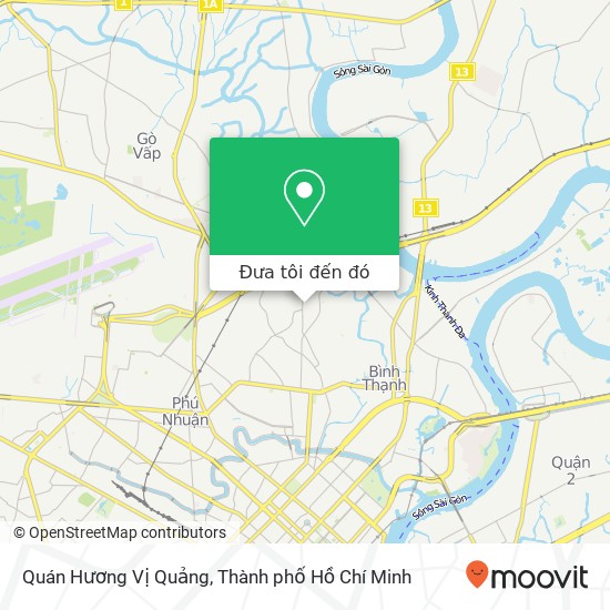Bản đồ Quán Hương Vị Quảng, ĐƯỜNG Trần Quý Cáp Quận Bình Thạnh, Thành Phố Hồ Chí Minh