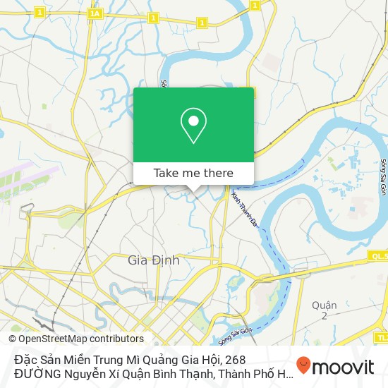 Bản đồ Đặc Sản Miền Trung Mì Quảng Gia Hội, 268 ĐƯỜNG Nguyễn Xí Quận Bình Thạnh, Thành Phố Hồ Chí Minh