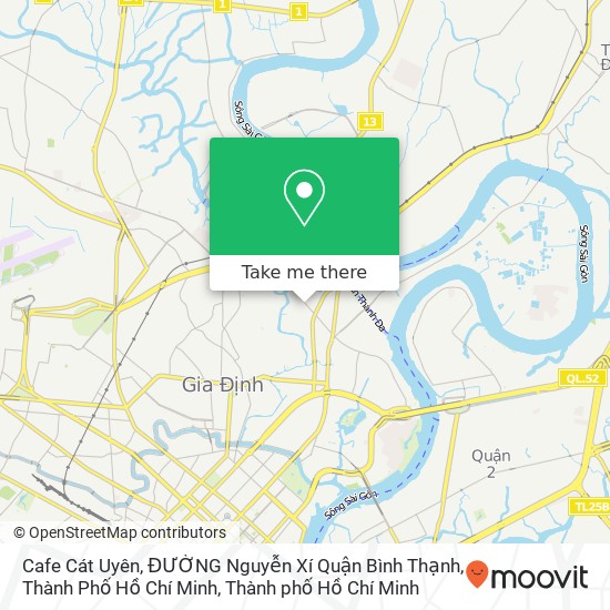 Bản đồ Cafe Cát Uyên, ĐƯỜNG Nguyễn Xí Quận Bình Thạnh, Thành Phố Hồ Chí Minh