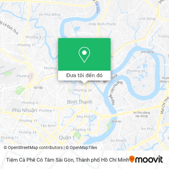 Bản đồ Tiệm Cà Phê Cô Tâm Sài Gòn